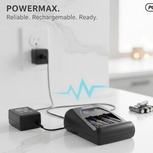 Rayovac AA or AAA Battery Charger PS10 2 or 4-Bay w/ Power Cable Tested